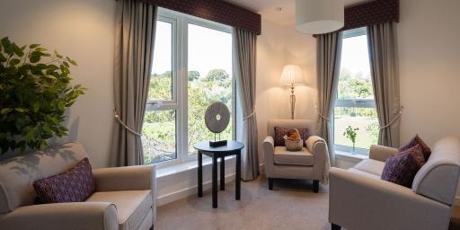 quiet lounge at Almond valley