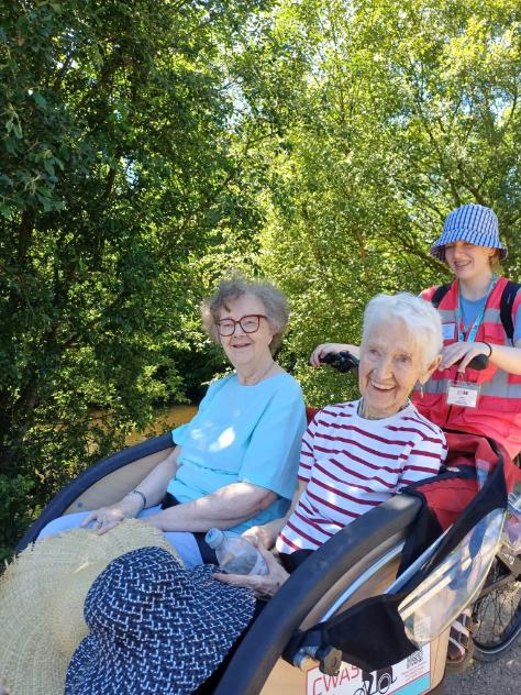 residents on cycling without age event